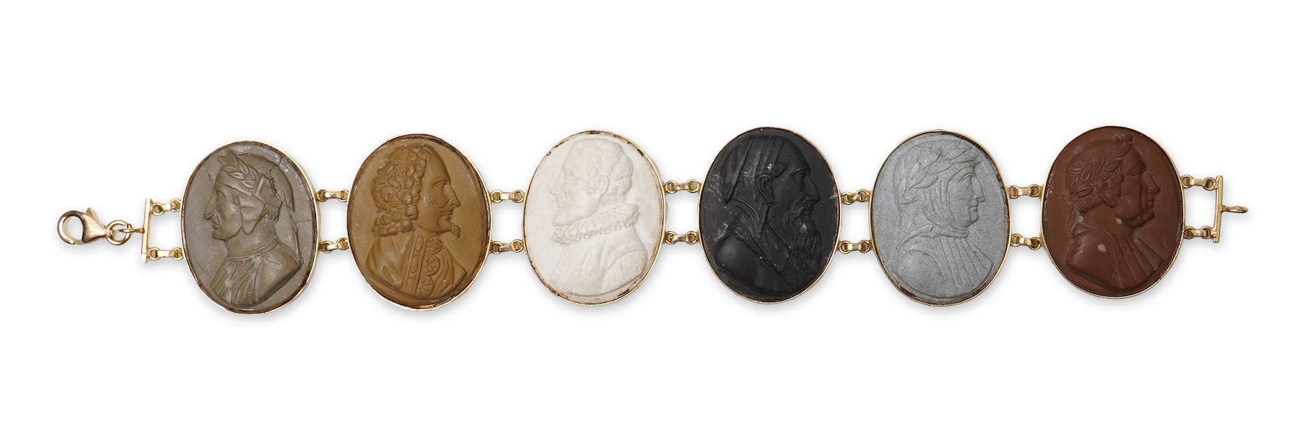A lava cameo bracelet